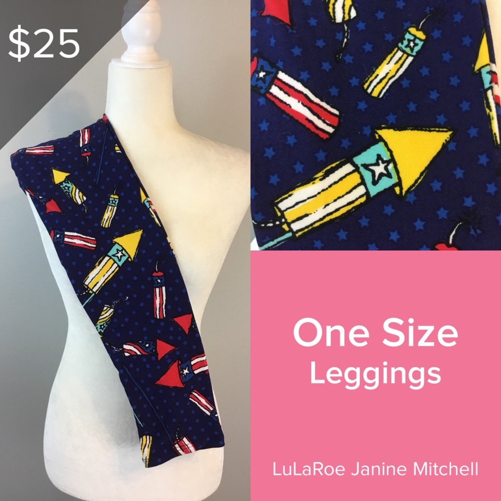 One size LuLaRoe Americana leggings